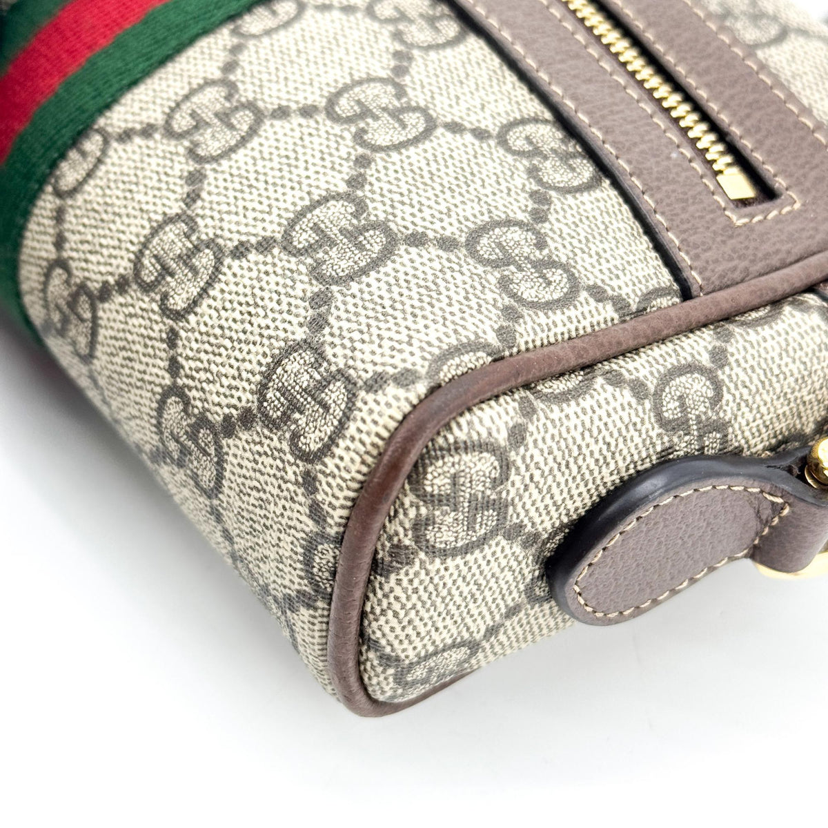 Gucci Ophidia GG Mini Crossbody Bag Beige Ebony
