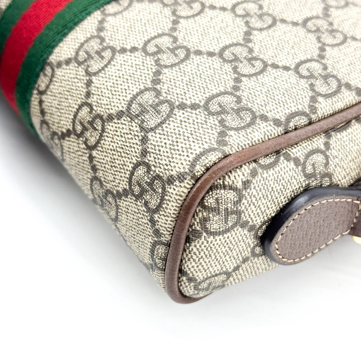 Gucci Ophidia GG Mini Crossbody Bag Beige Ebony