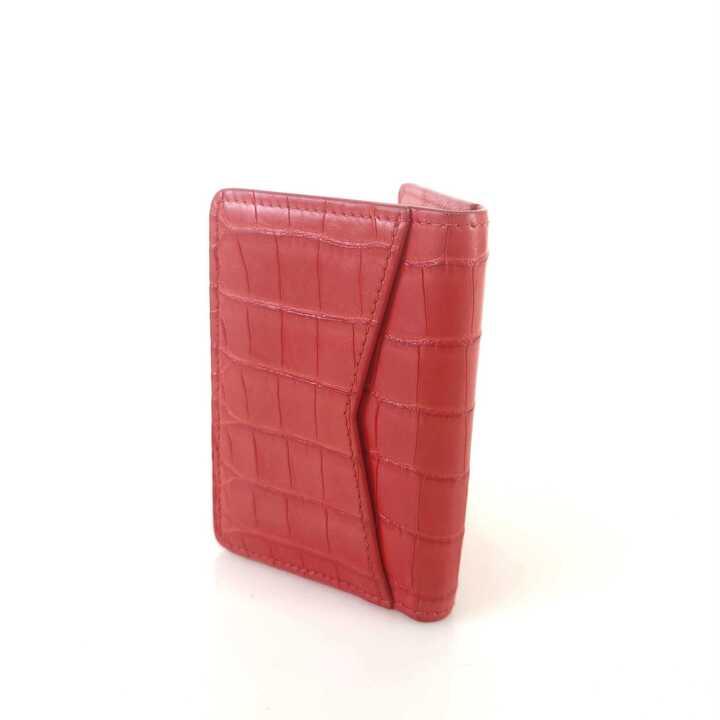 Exotic Alligator Pocket Organizer Card Wallet