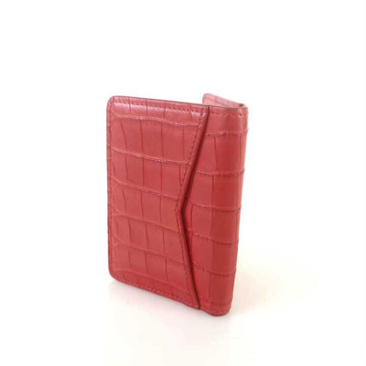 Exotic Alligator Pocket Organizer Card Wallet