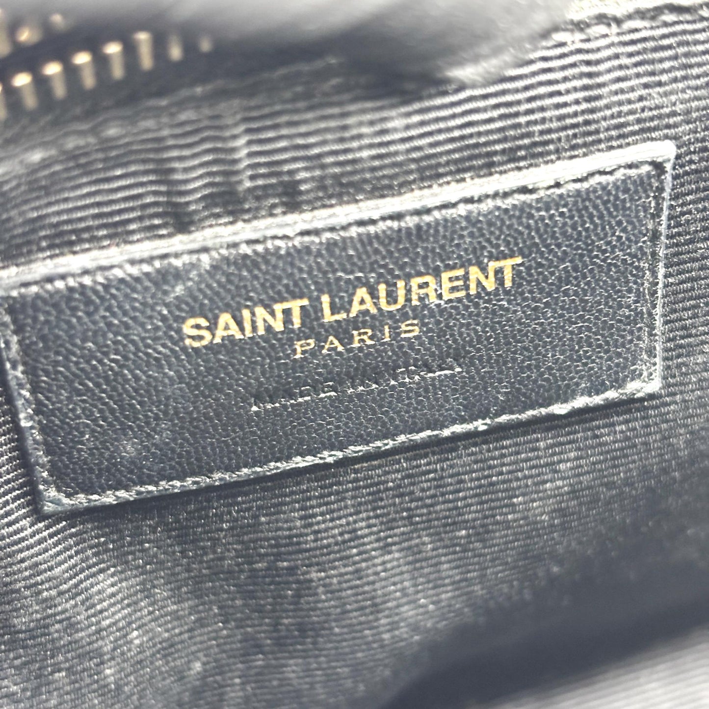 Saint Laurent Medium Monogram University Shoulder Bag Black Gold Hardware