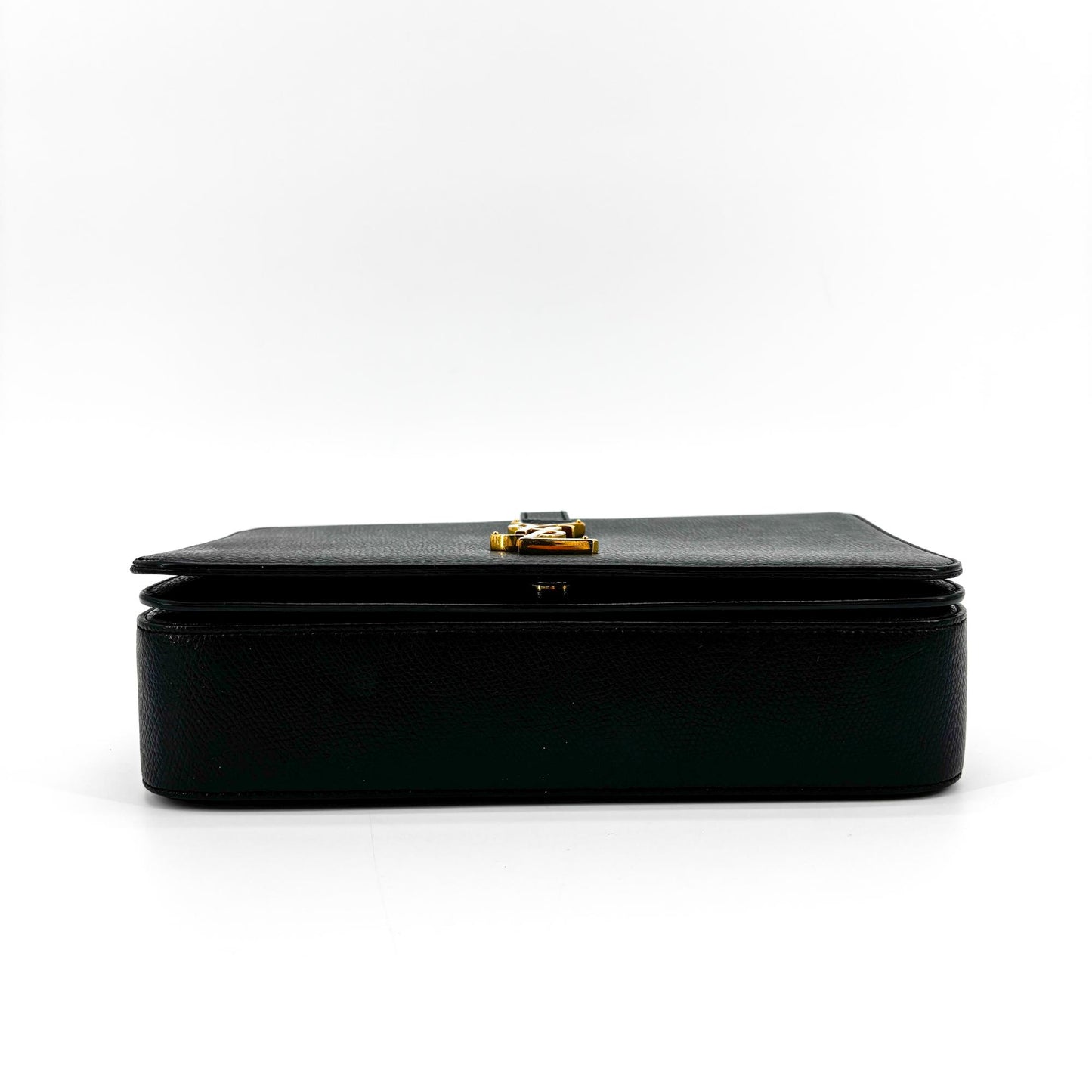 Saint Laurent Medium Monogram University Shoulder Bag Black Gold Hardware