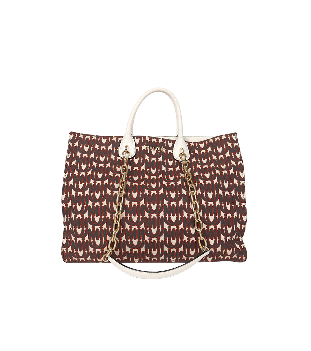 Miu Miu Jacquard shoulder bag
