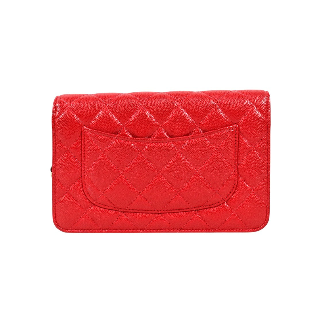 Chanel Red Caviar Skin WOC Crossbody Bag