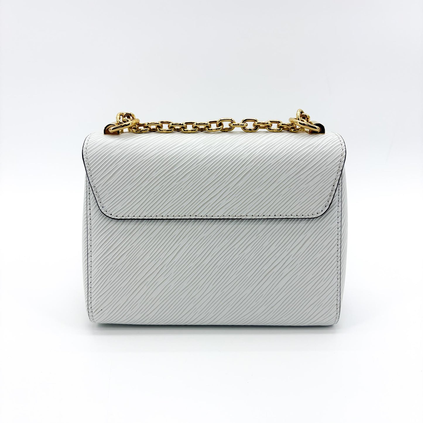 Louis Vuitton Twist MM Epi White Gold Hardware