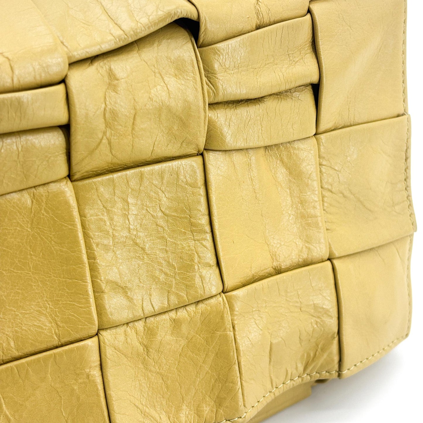 Bottega Veneta Small Brick Cassette Bag Ochre