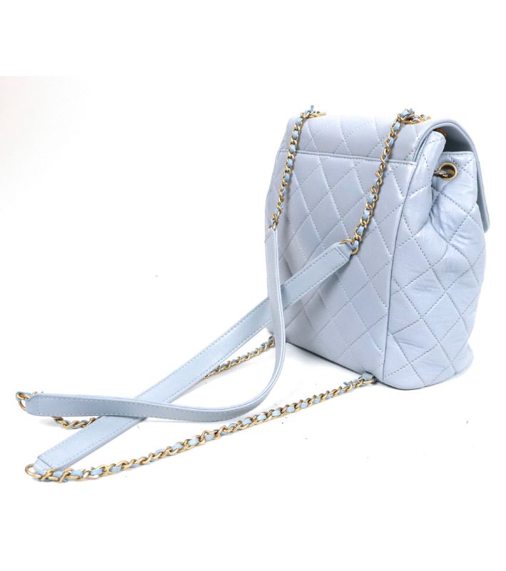 Chanel Blue 19 Backpack