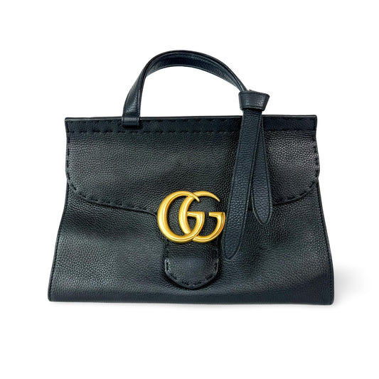 Gucci GG Marmont Small Top Handle Bag Black