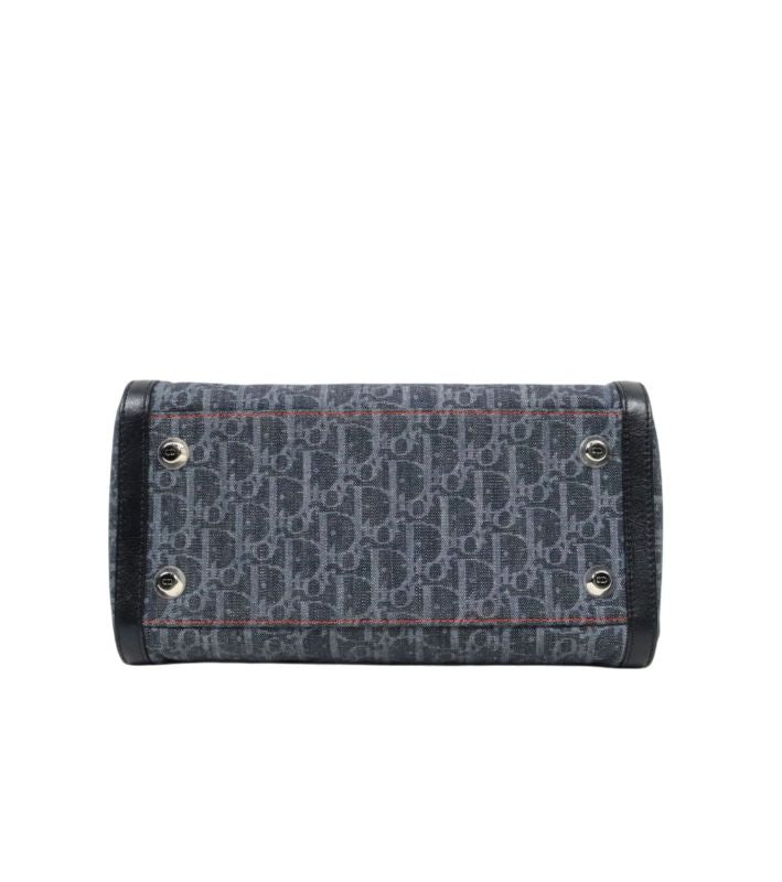 Dior Navy Oblique Boston Bag