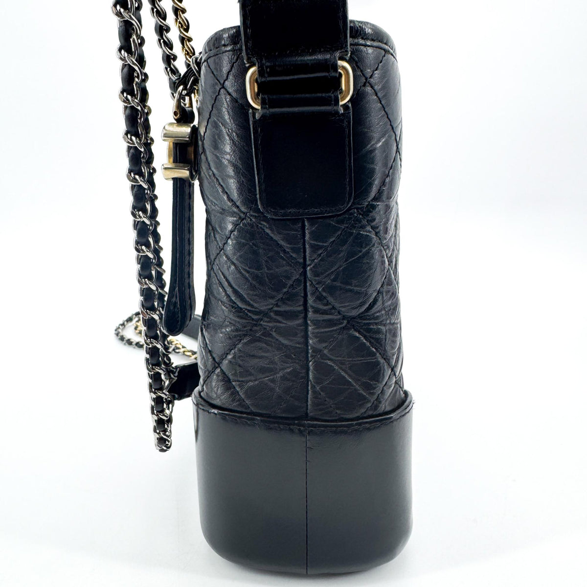 Chanel Gabrielle Small Hobo Bag Black Vintage Calfskin