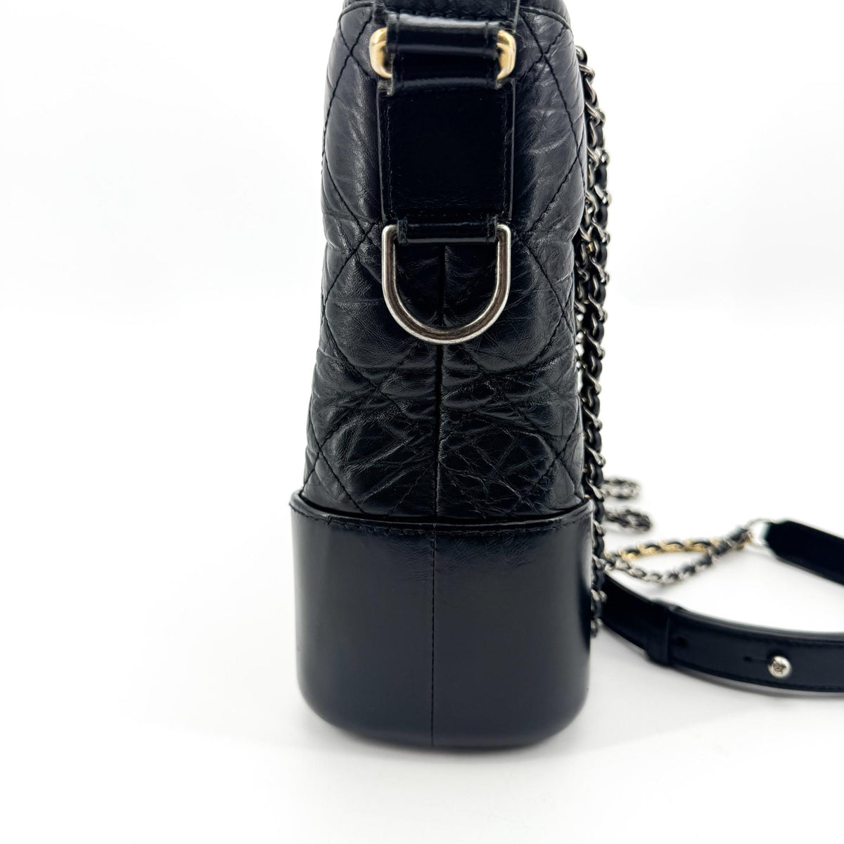 Chanel Gabrielle Small Hobo Bag Black Vintage Calfskin