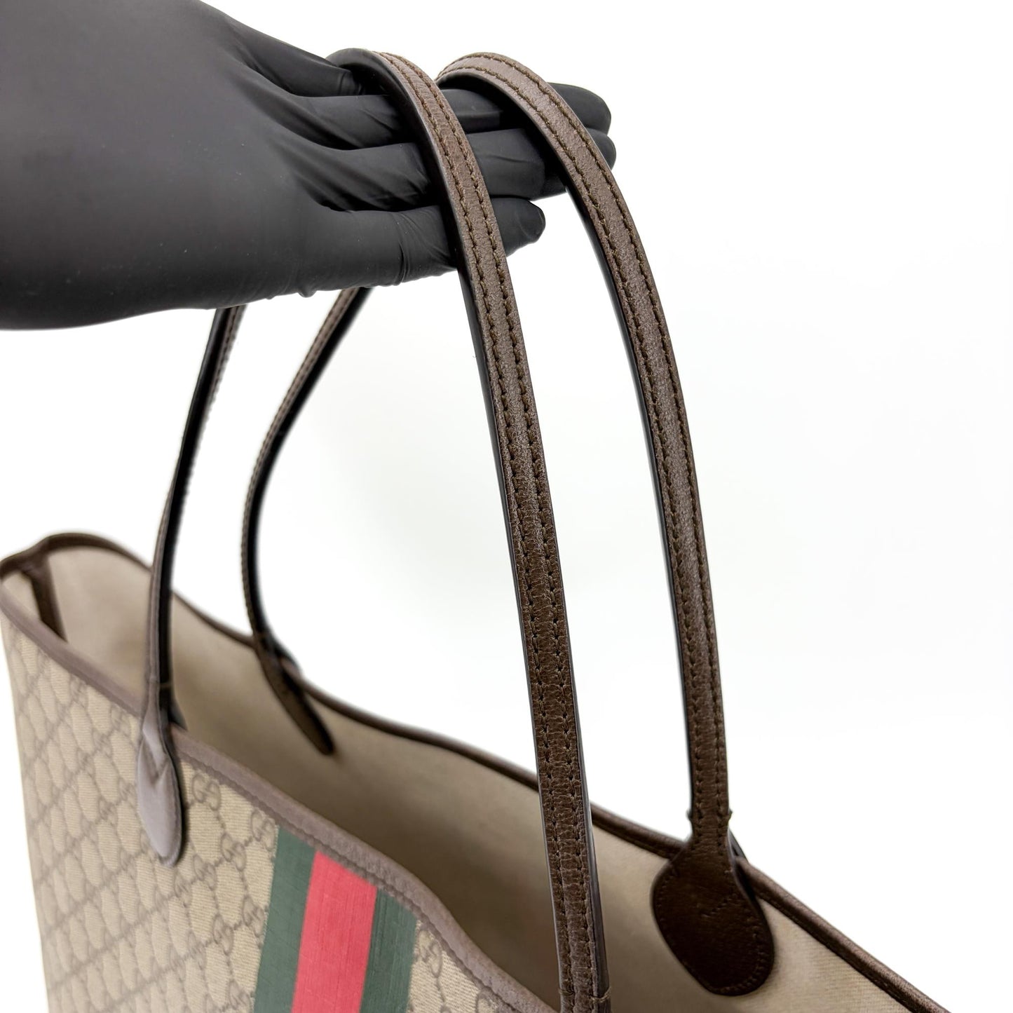 Gucci Ophidia GG Medium Tote Bag Brown