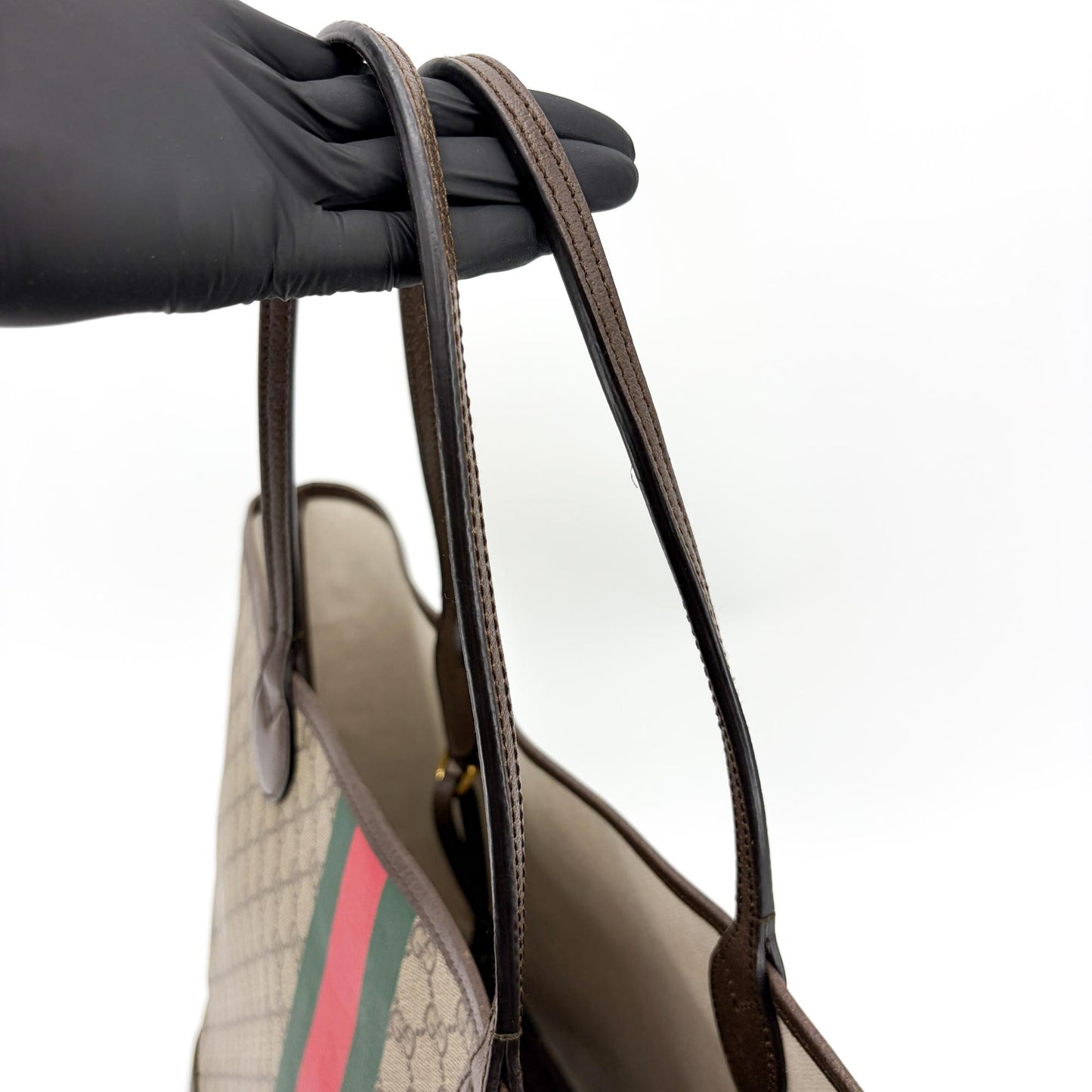 Gucci Ophidia GG Medium Tote Bag Brown