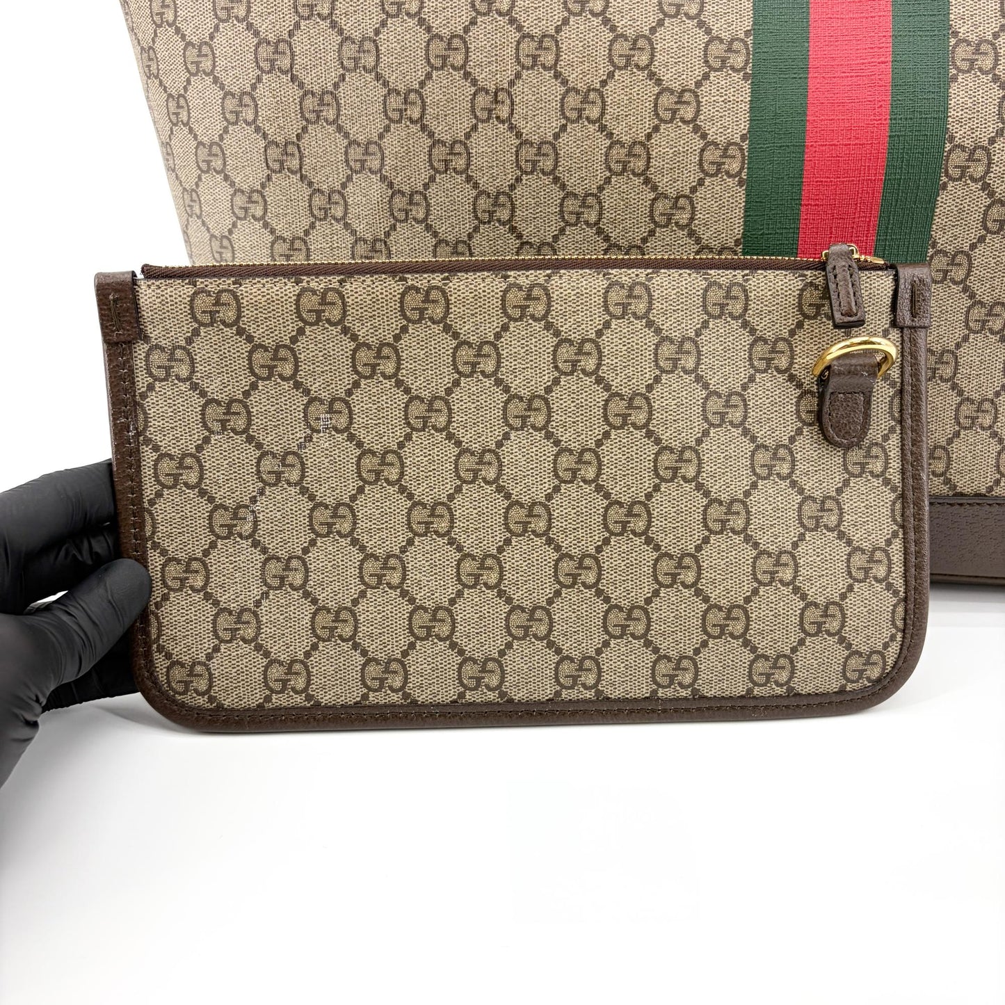 Gucci Ophidia GG Medium Tote Bag Brown