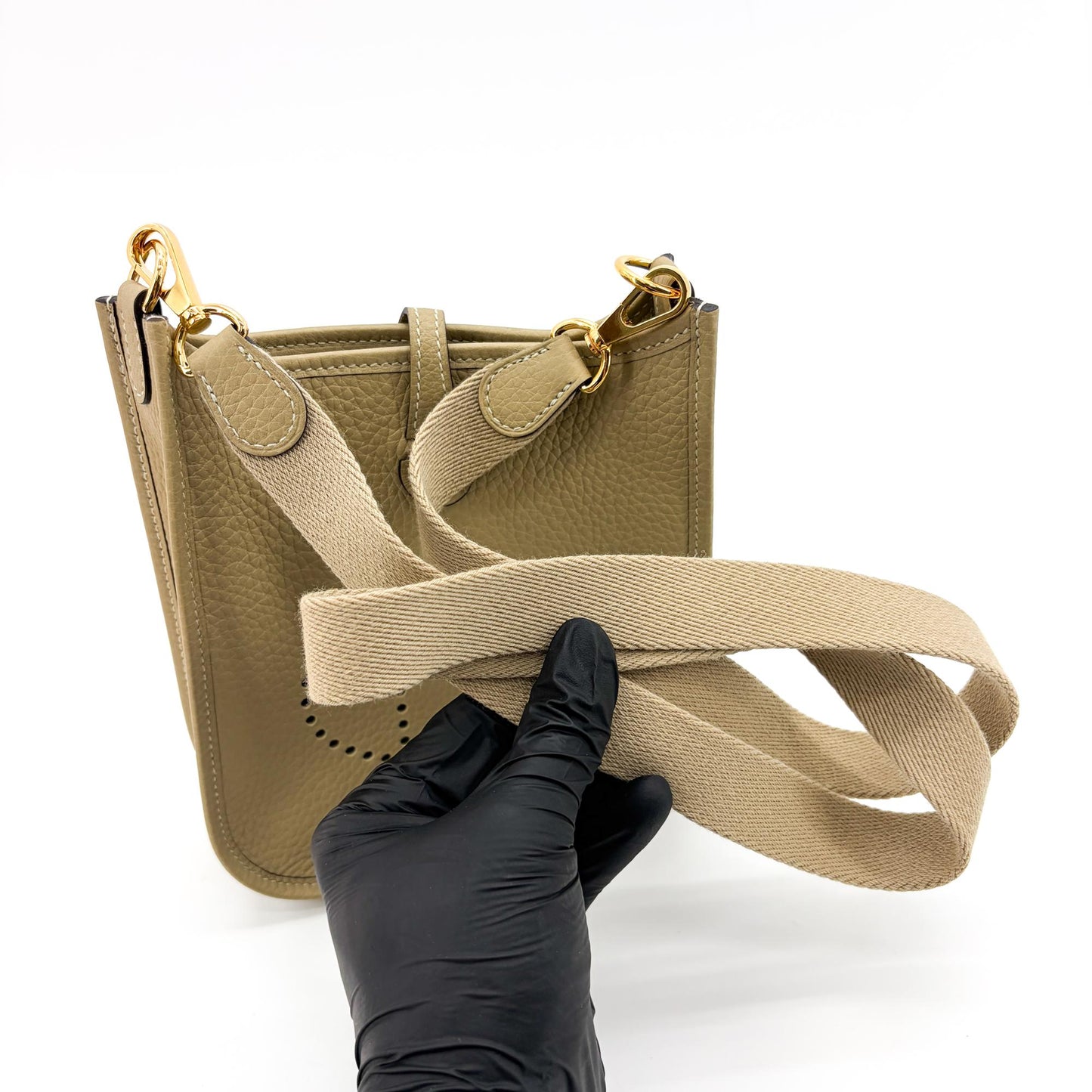 Hermès Evelyne 16 TPM Etoupe Gold Hardware