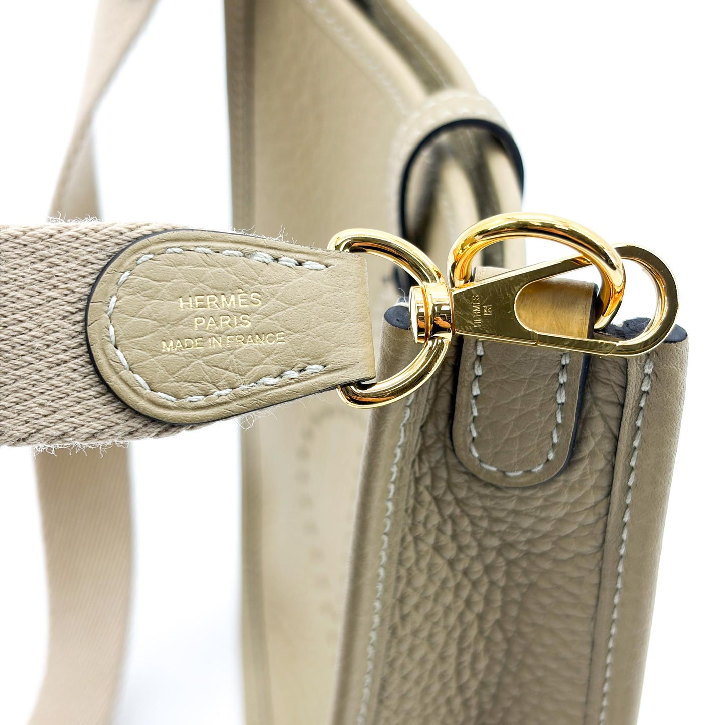 Hermès Evelyne 16 TPM Etoupe Gold Hardware