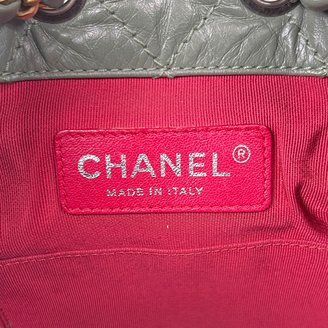 Chanel Green Gabrielle Backpack