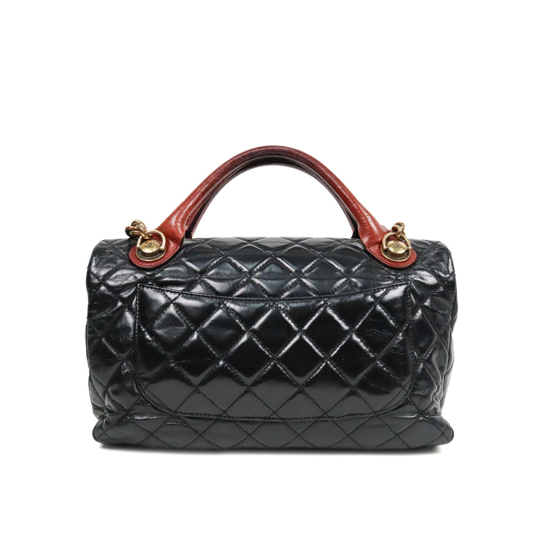 Chanel Black Castle Lock 2-Way Bag