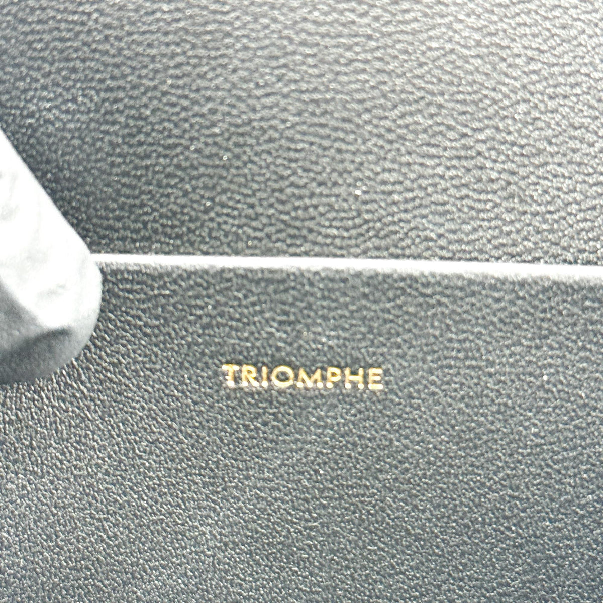 Celine Tin Triomphe Bag Shiny Calfskin Black