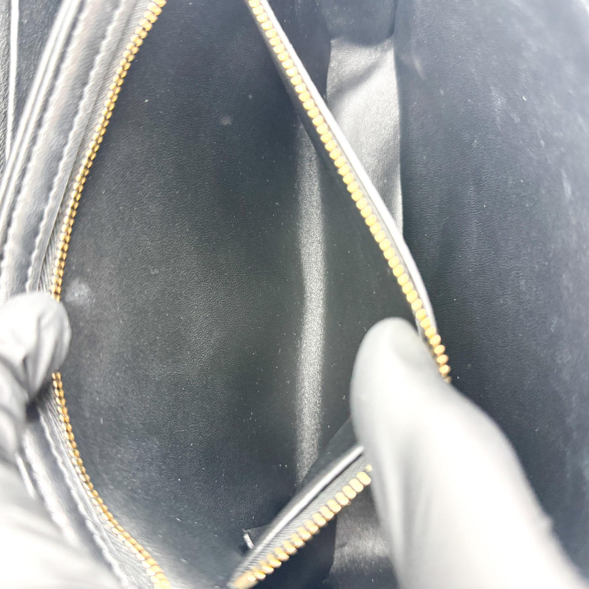 Celine Tin Triomphe Bag Shiny Calfskin Black