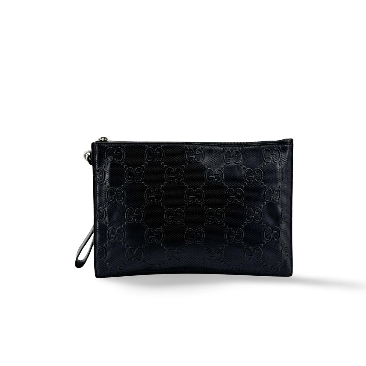 Gucci GG Embossed Clutch Black
