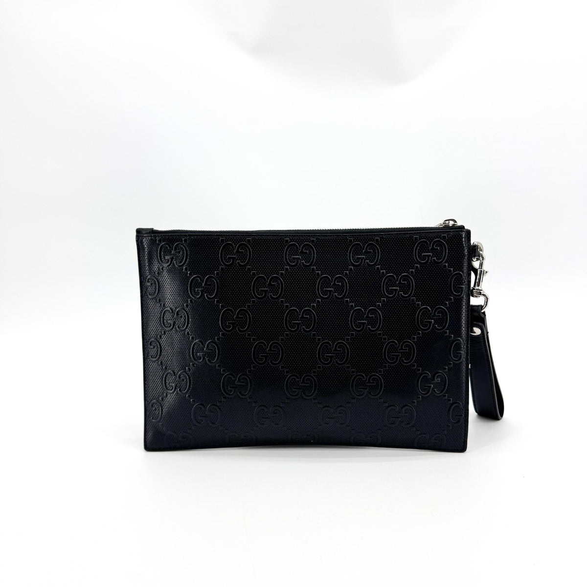 Gucci GG Embossed Clutch Black