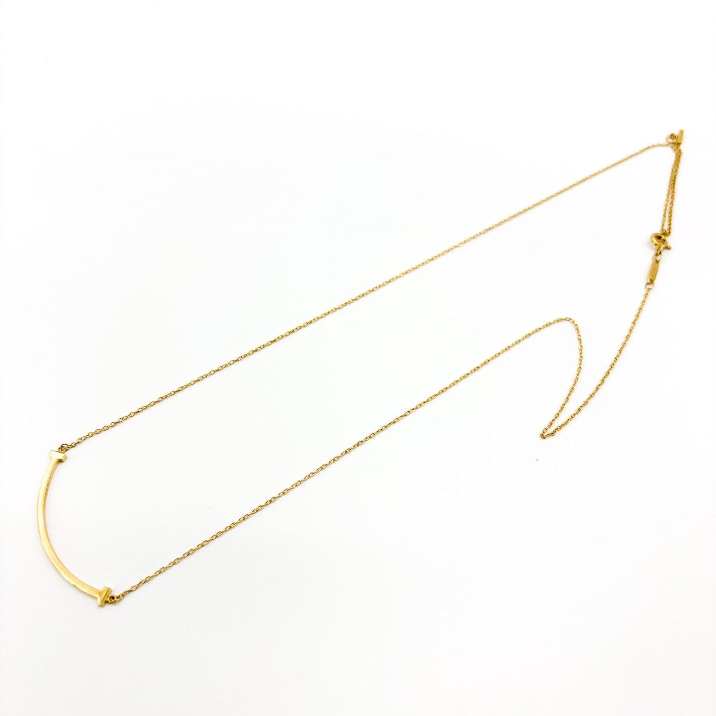 Tiffany T Smile Pendant Small 18K Yellow Gold
