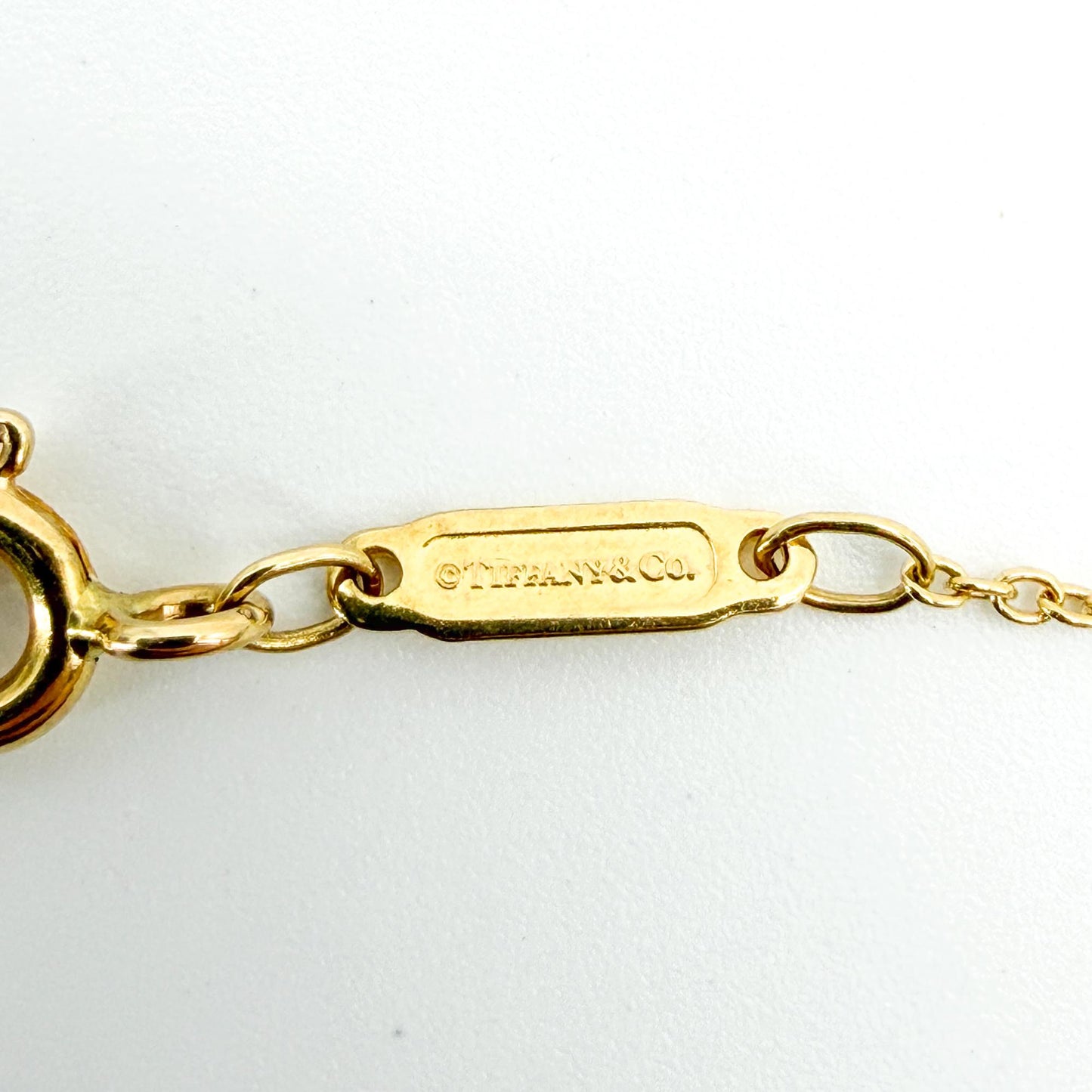 Tiffany T Smile Pendant Small 18K Yellow Gold