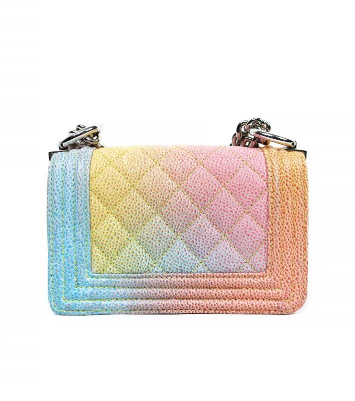 Chanel Rainbow Mini Caviar Boy Bag