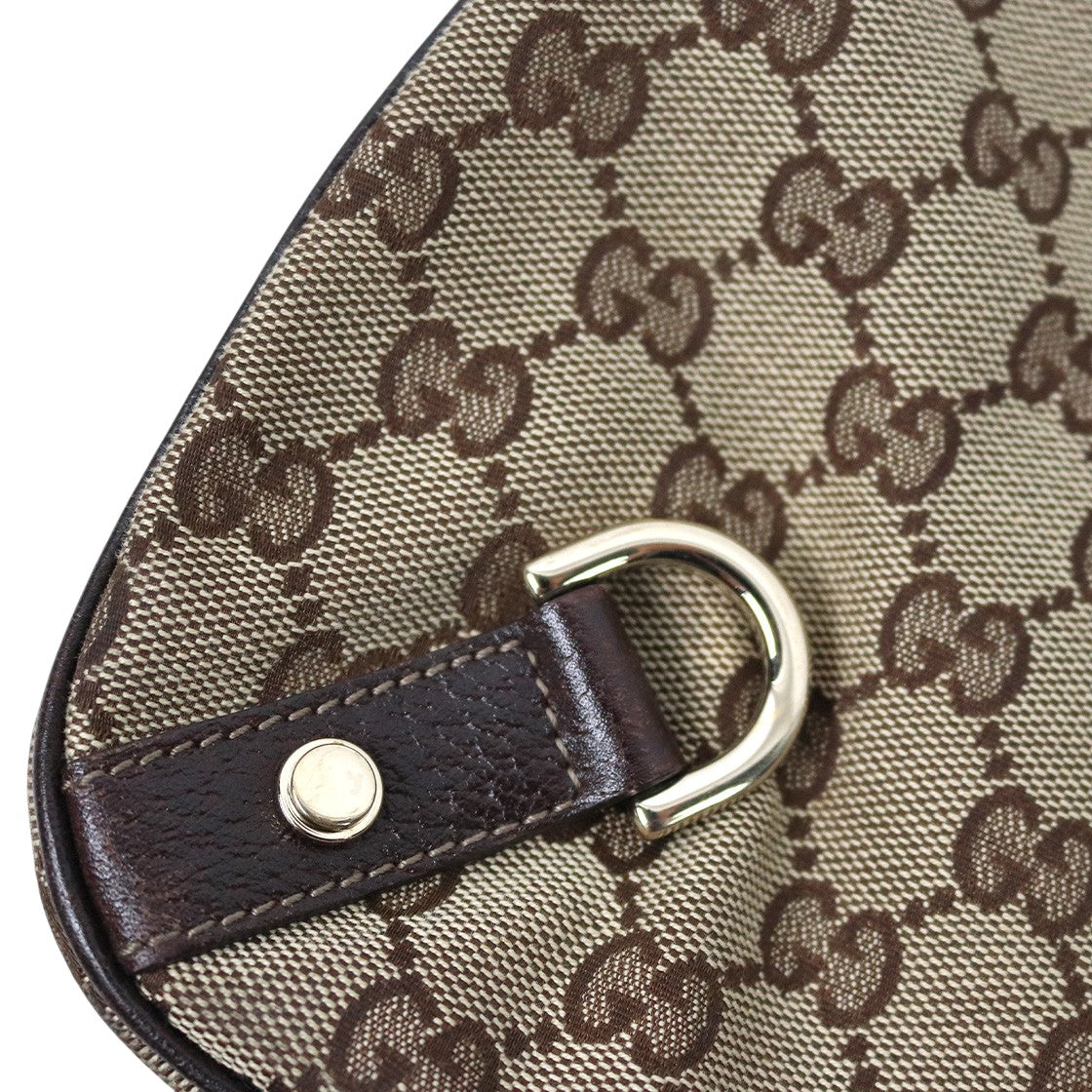 Gucci GG Abby Canvas D-Ring Hobo Bag