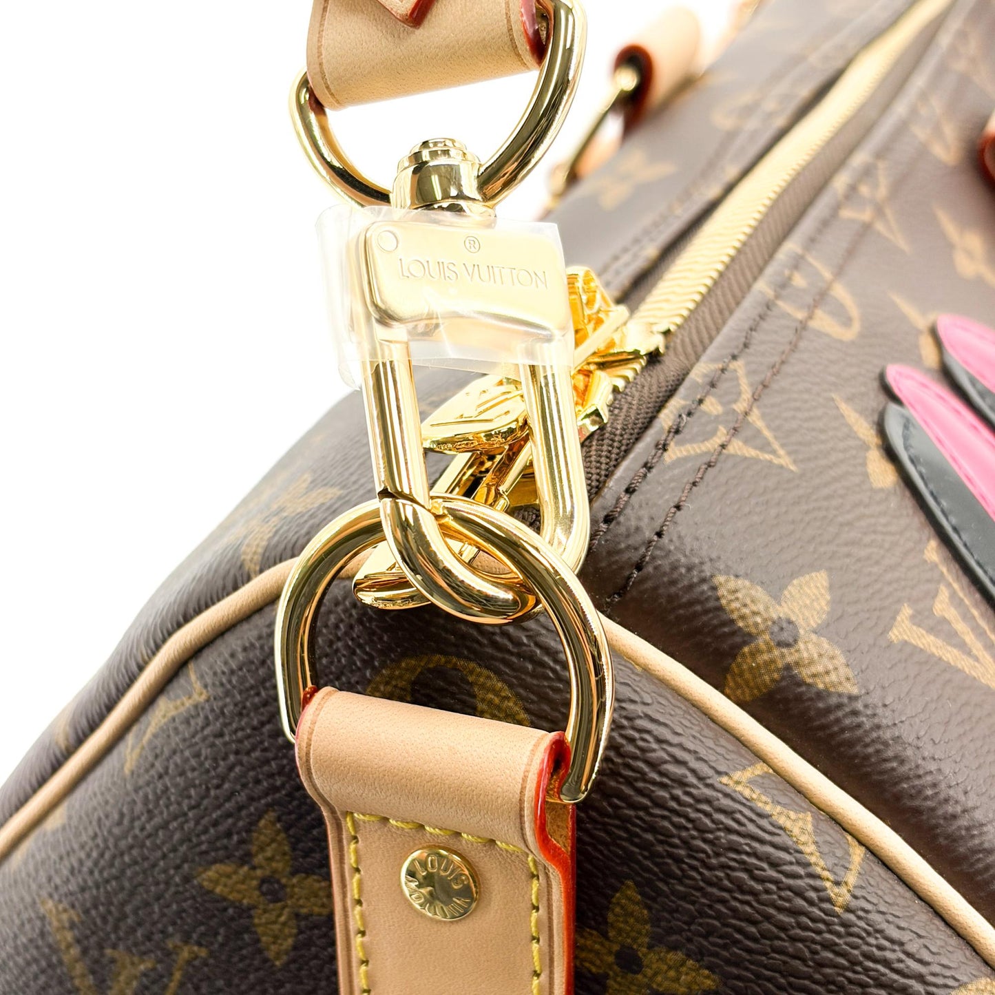 Louis Vuitton Monogram Pink Rabbit Keepall 45
