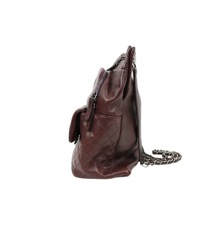 Chanel Burgundy Pocket Backpack
