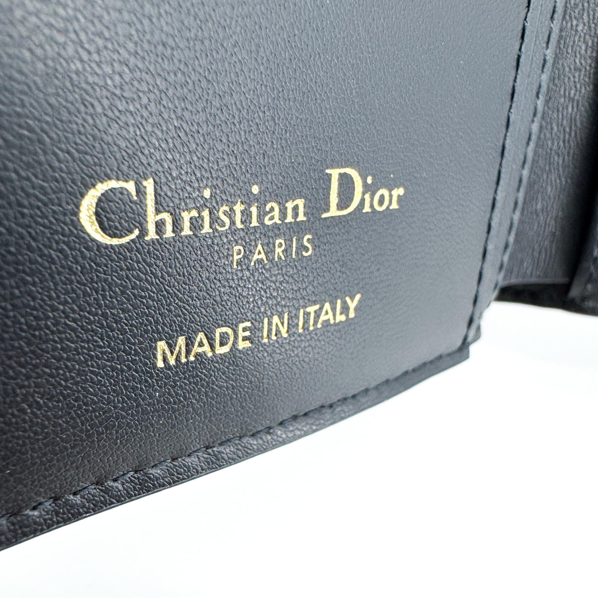 Dior 30 Montaigne Compact Wallet Blue Oblique
