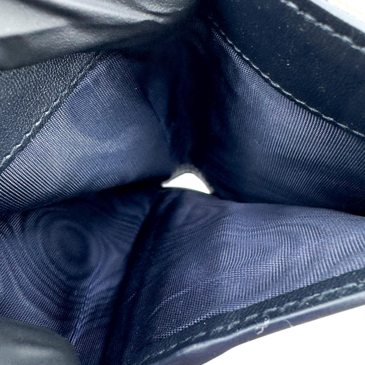 Dior 30 Montaigne Compact Wallet Blue Oblique