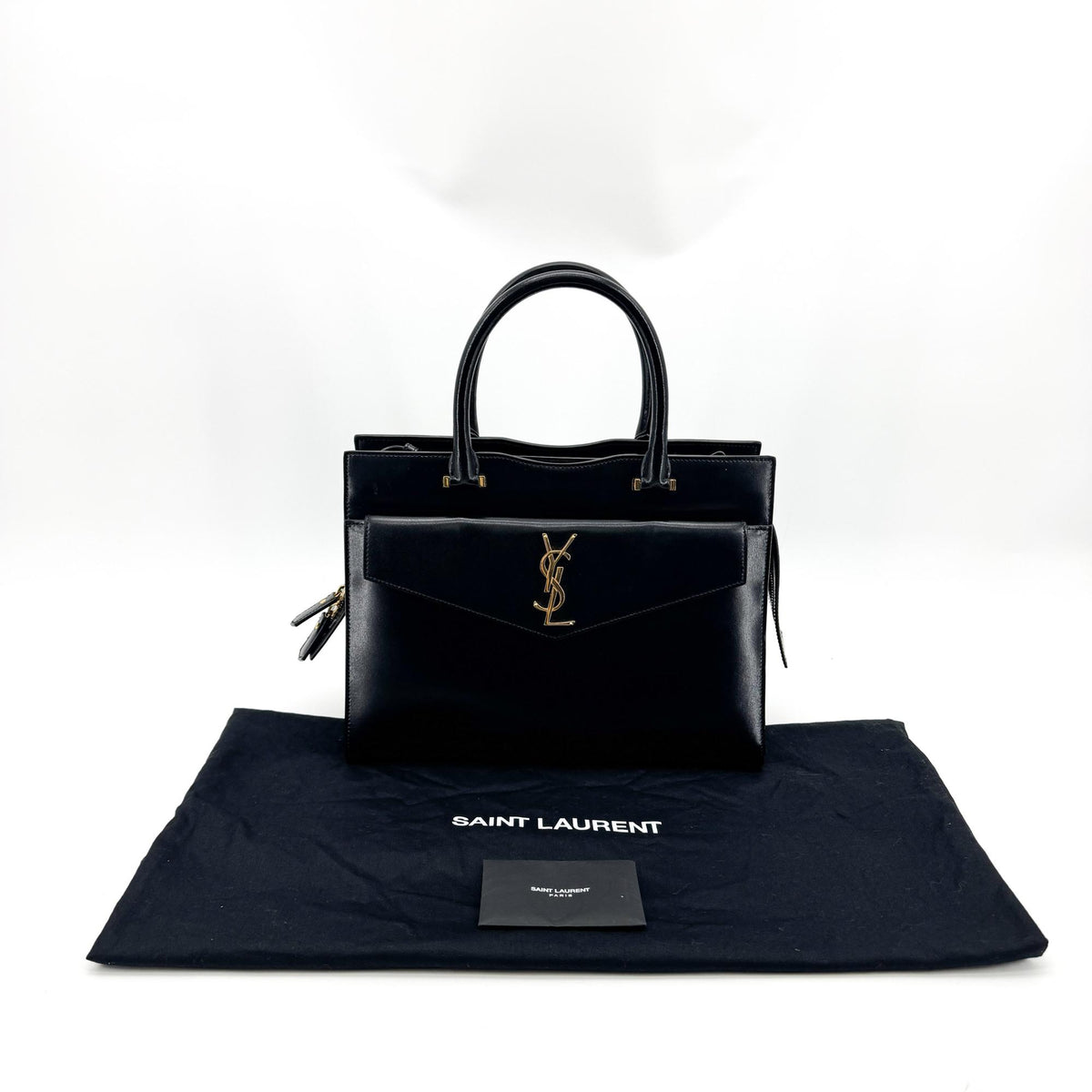 Saint Laurent Medium Uptown Tote Bag Black