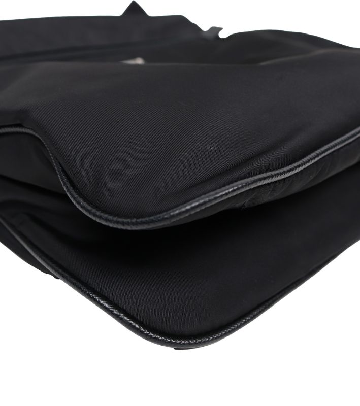 Prada Black Re-Nylon Messenger Crossbody Bag
