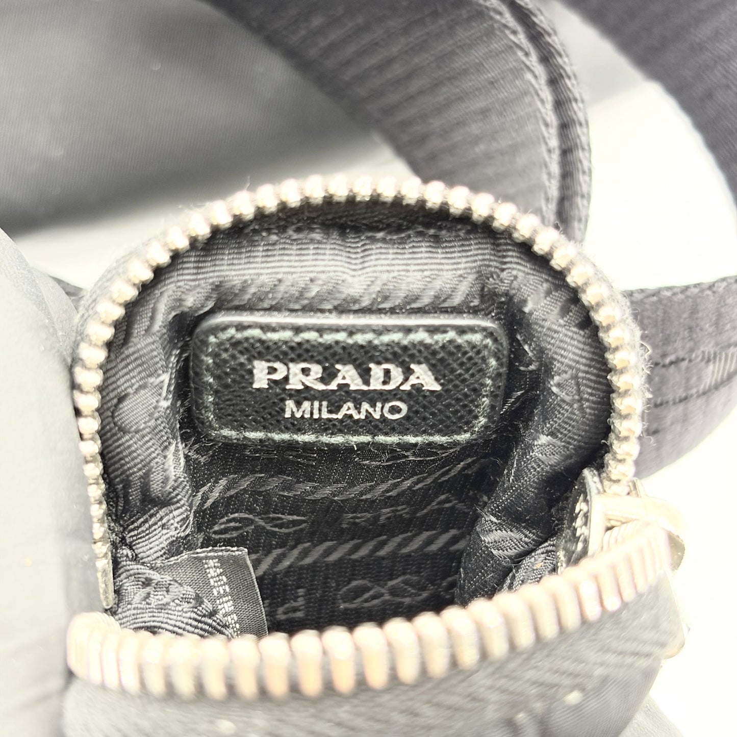 Prada Re-Edition 2005 Re-Nylon Chain Mini Bag Black