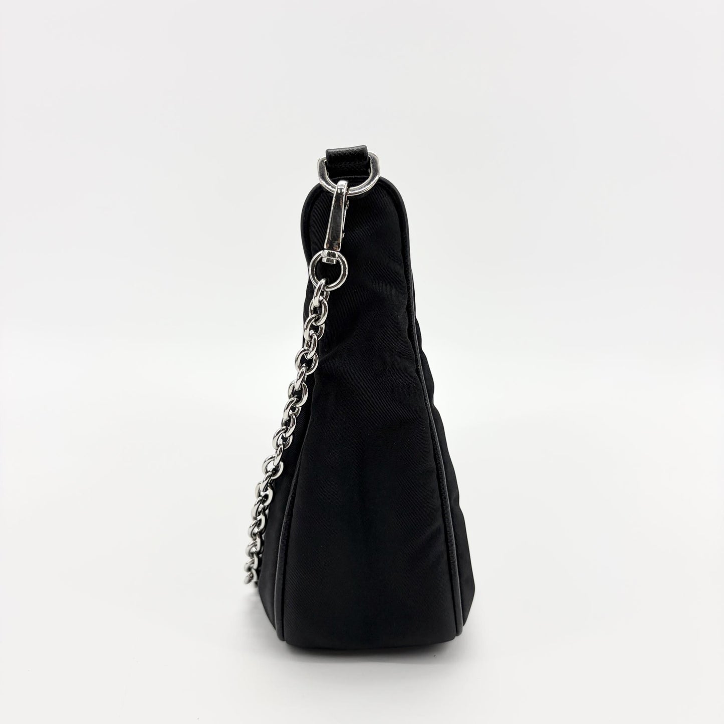 Prada Re-Edition 2005 Re-Nylon Chain Mini Bag Black