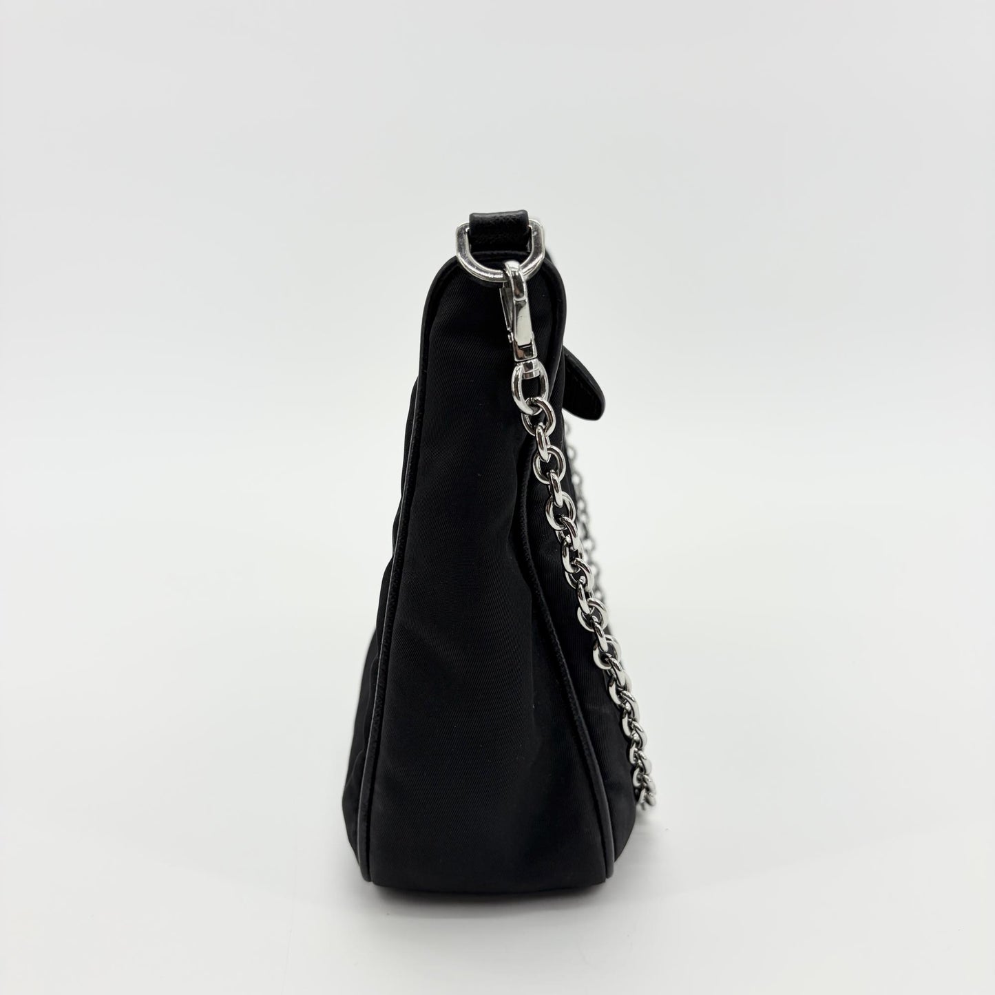 Prada Re-Edition 2005 Re-Nylon Chain Mini Bag Black