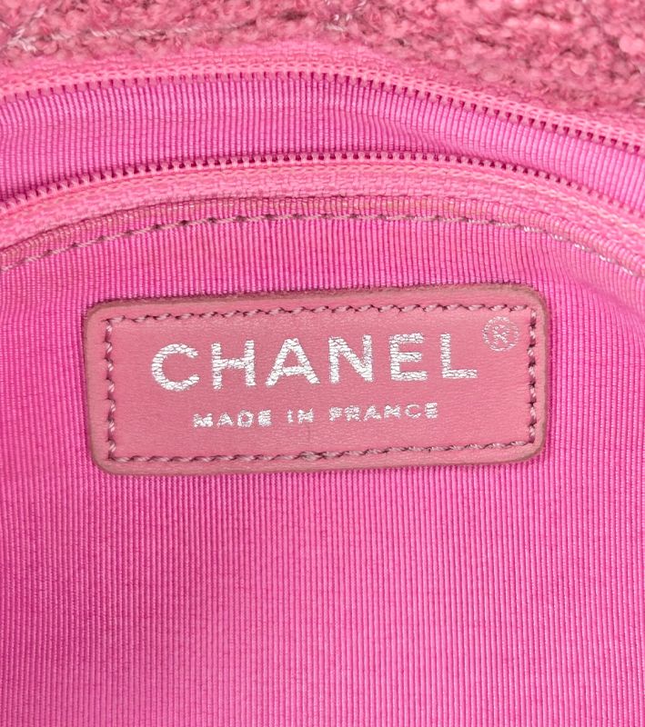 Chanel Pink Tweed 2.55 Shoulder Bag