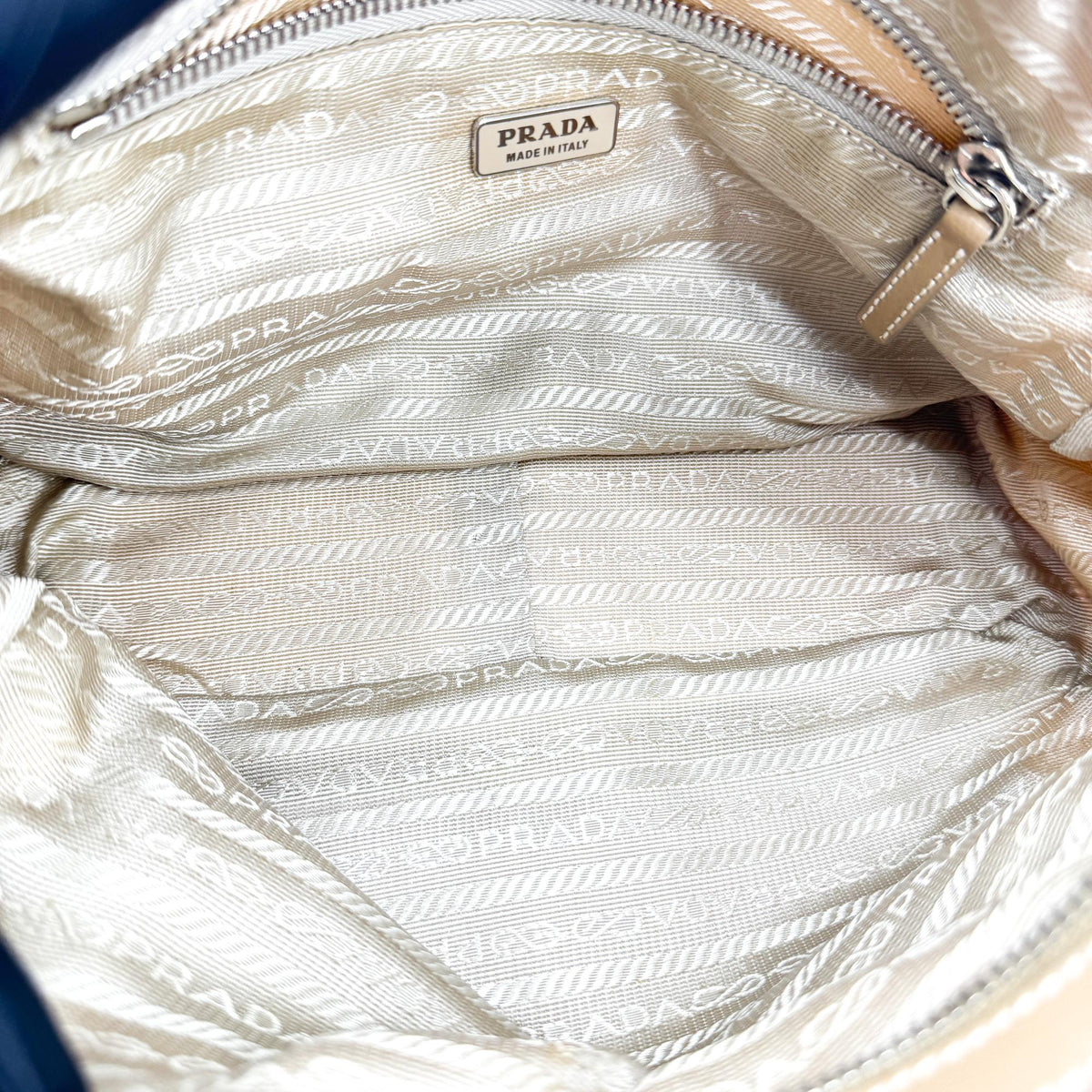 Prada Tessuto Nylon Crossbody Bag Beige