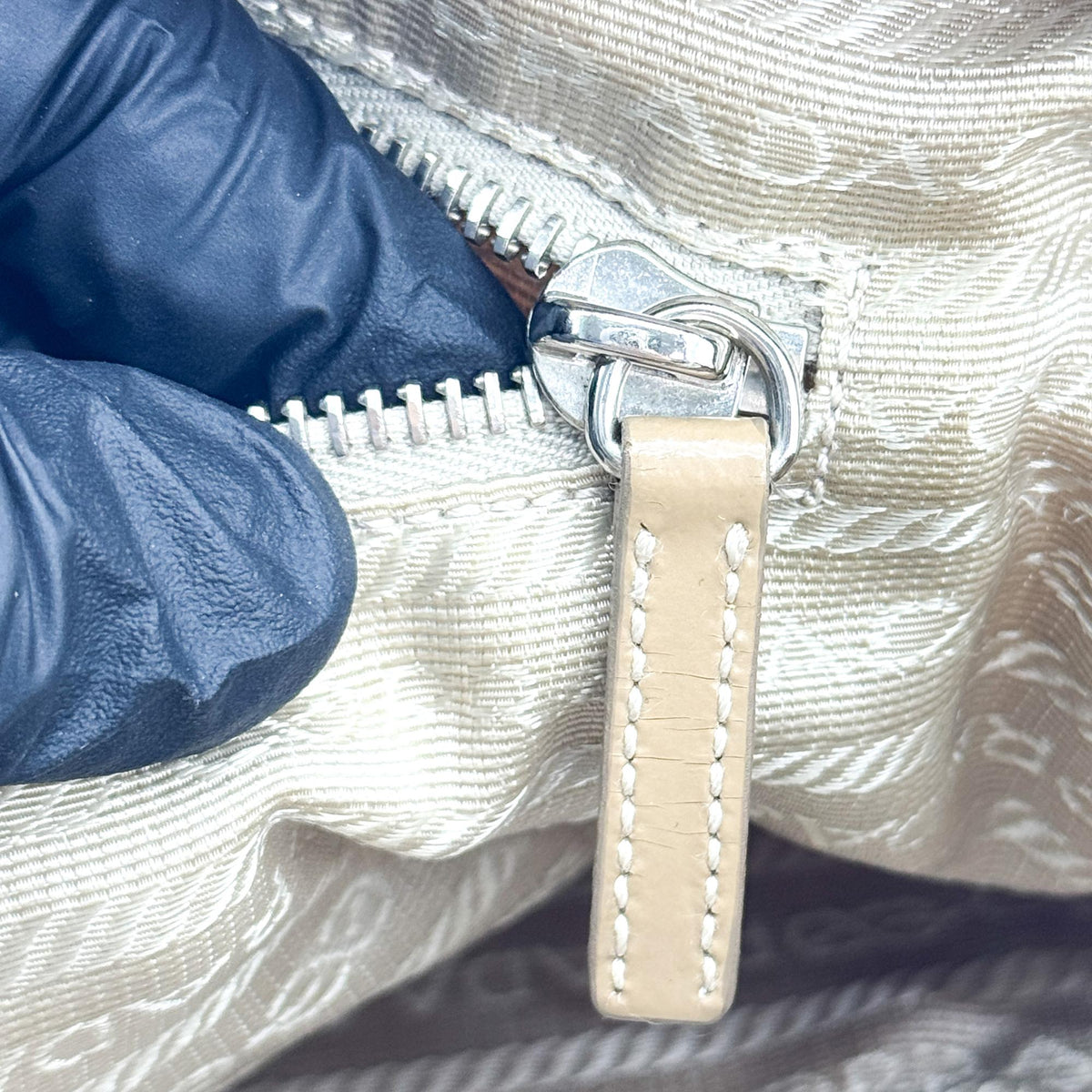Prada Tessuto Nylon Crossbody Bag Beige