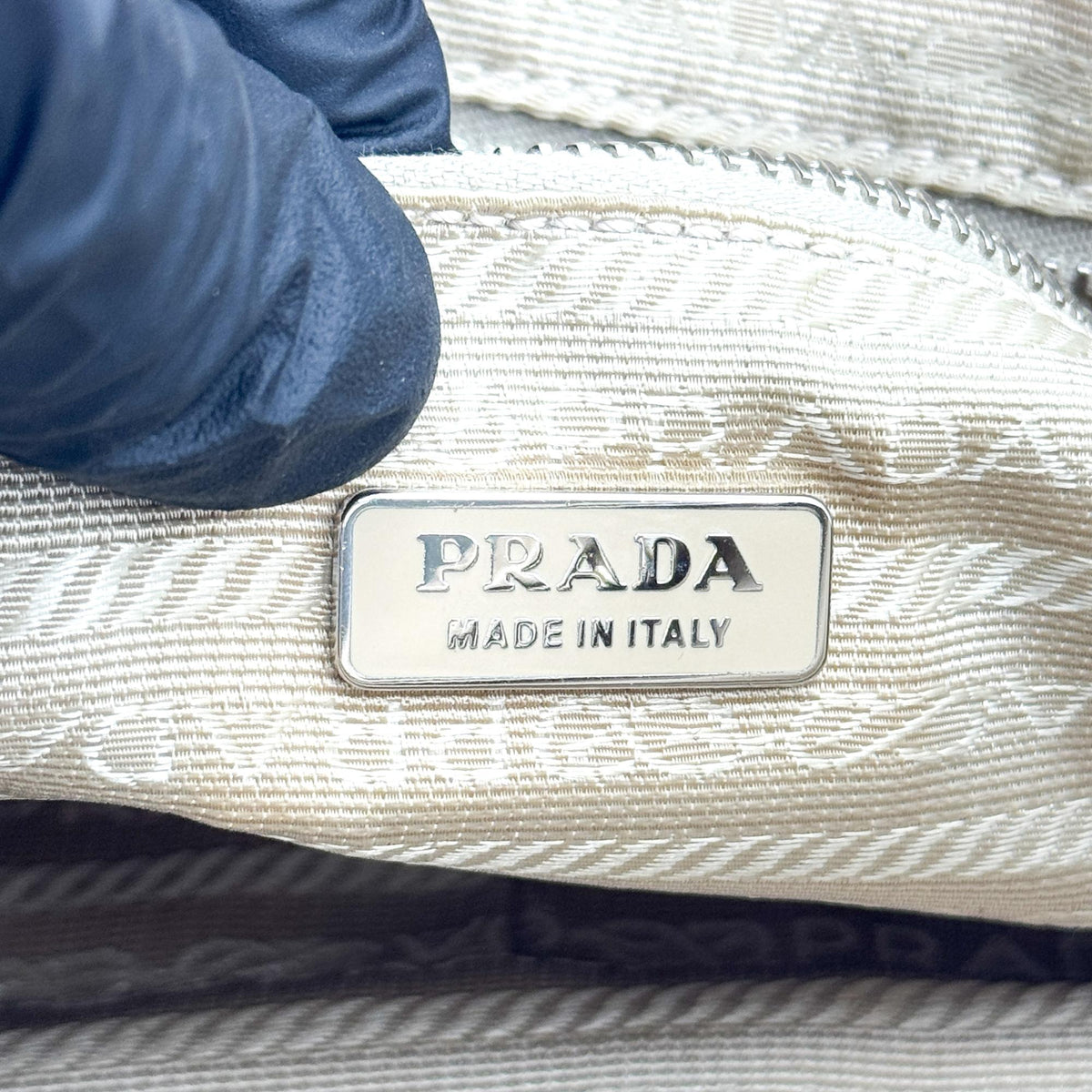 Prada Tessuto Nylon Crossbody Bag Beige