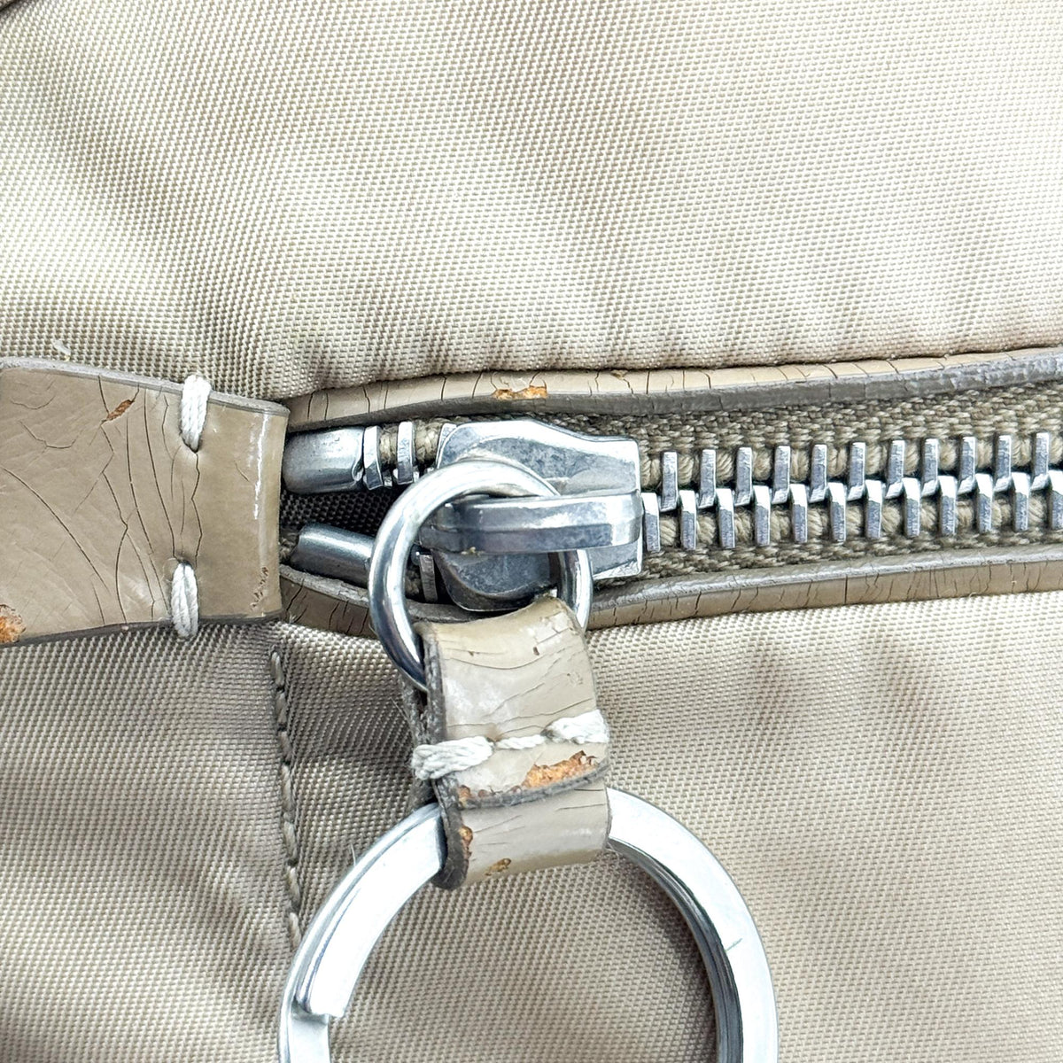 Prada Tessuto Nylon Crossbody Bag Beige