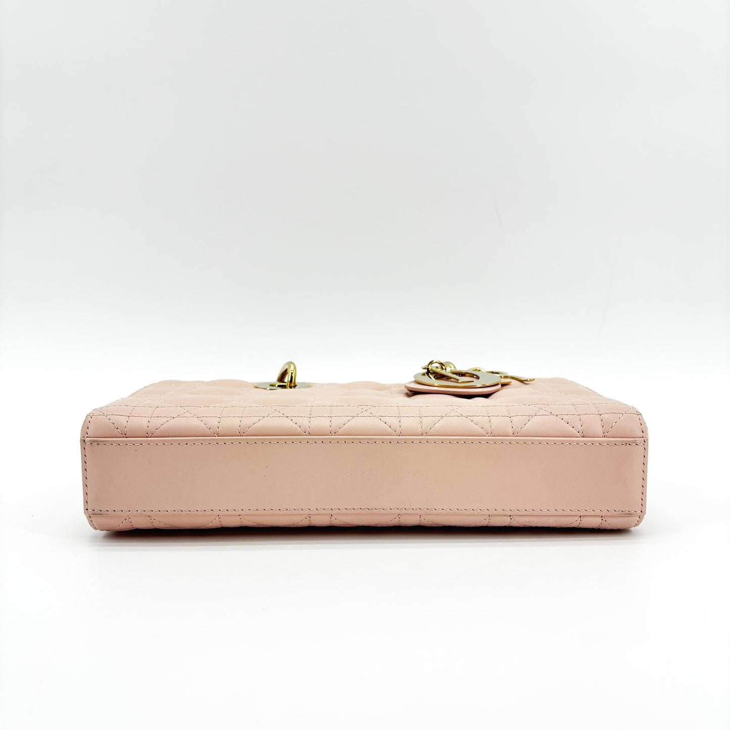 Dior Lady Dejoy Bag Medium Blush Cannage Lambskin Gold Hardware