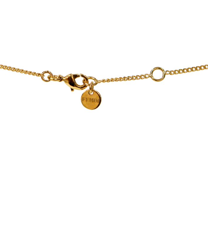 Fendi Cubic FENDI Gold Necklace