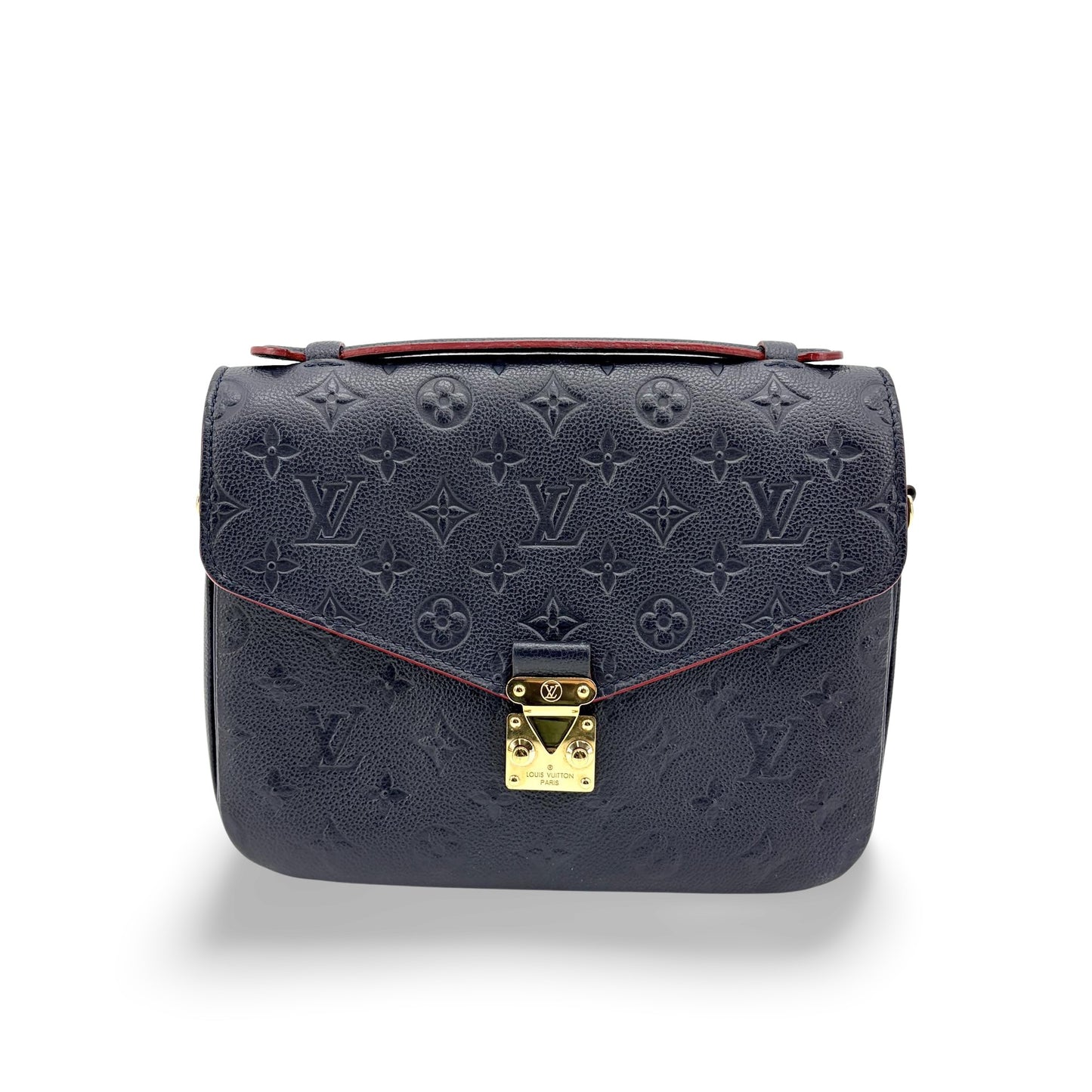 Louis Vuitton Pochette Métis Monogram Empreinte Marine Rouge