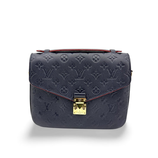 Louis Vuitton Pochette Métis Monogram Empreinte Marine Rouge