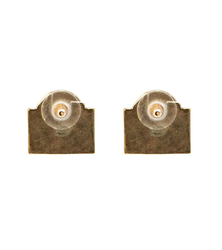 Chanel Black Le Bambole enamel earrings