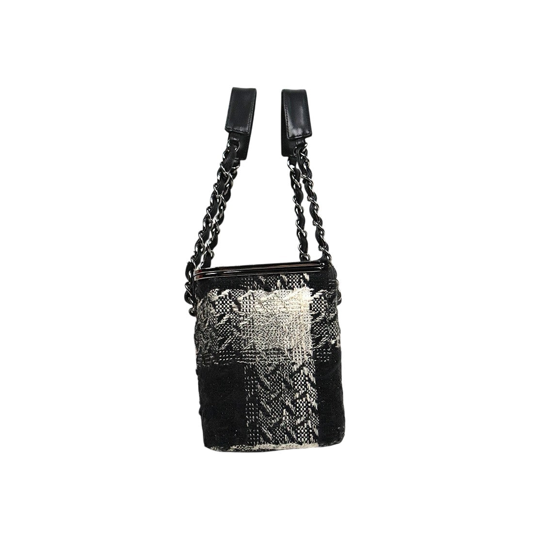 Chanel Tweed Checkerboard Vanity Bag